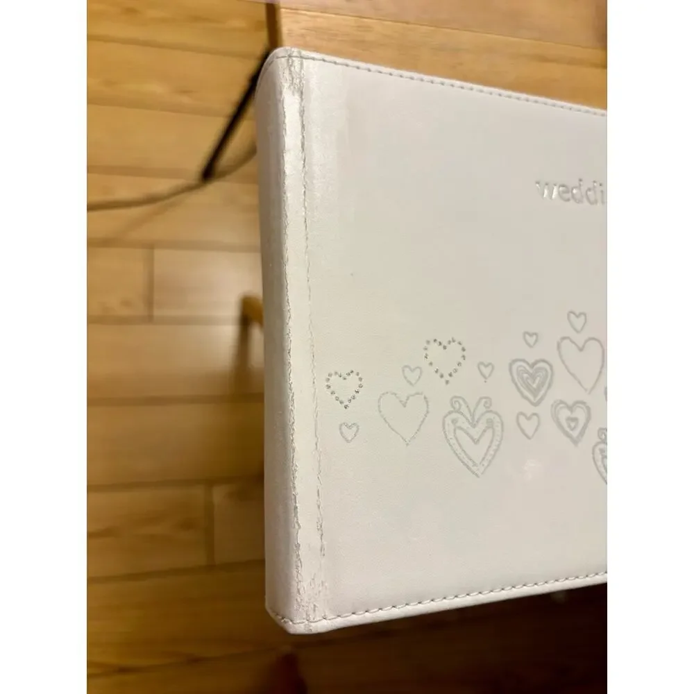 Hortense B. Hewitt brand white real leather wedding photo album scrapbook